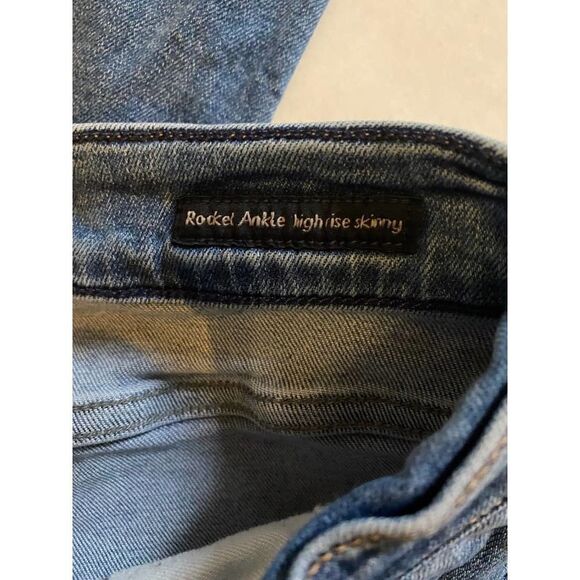 Citizens of Humanity Rocket High Rise Skinny Split Hem Ankle Jeans - Sz 30 - Picture 8 of 10